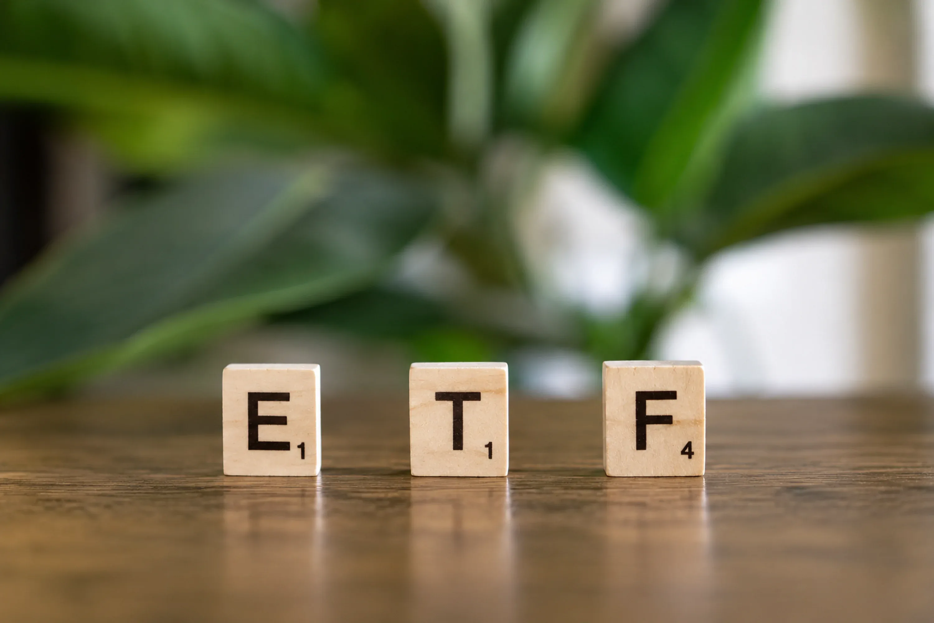 ETF letters representing an exchange-traded fund
